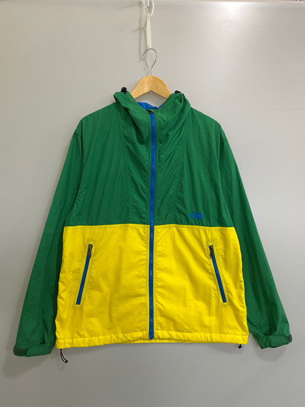 【中古品】【メンズ】 THE NORTH FACE ザ ノースフェイス COMPACT JACKET NP16970 コンパクト ジャケット アウター 144-260909-jt-39-min サイズ：L カラー：イエロー/グリーン 万代Net店