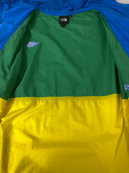 【中古品】【メンズ】 THE NORTH FACE ザ ノースフェイス COMPACT JACKET NP16970 コンパクト ジャケット アウター 144-260909-jt-39-min サイズ：L カラー：イエロー/グリーン 万代Net店
