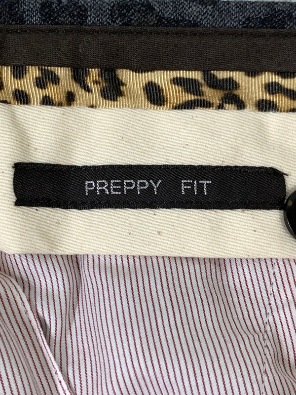 【中古品】【メンズ】 PT01 ピーティーゼロウーノ PREPPY FIT LEOPARD SLACKS レッピー フィット レオパード スラックス パンツ ボトムス 152-260912-hu-05-min サイズ：46 カラー：グレー/ブラック（ヒョウ柄） 万代Net店