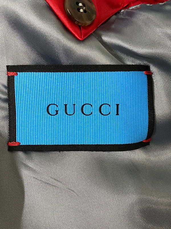 【中古品】【メンズ】 GUCCI グッチ 2017秋冬 BOMBER JACKET 453812 ボンバージャケット アウター 141-260910-jt-01-min サイズ：46 カラー：ネイビー系 万代Net店