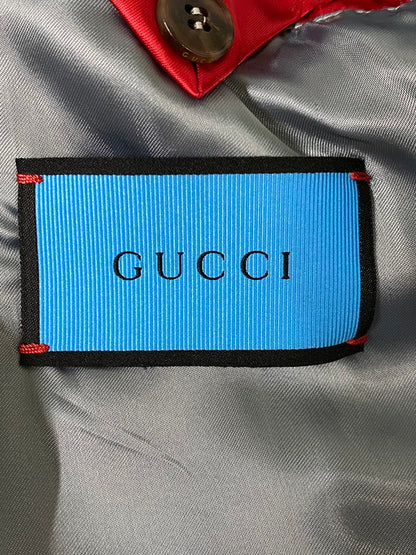 【中古品】【メンズ】 GUCCI グッチ 2017秋冬 BOMBER JACKET 453812 ボンバージャケット アウター 141-260910-jt-01-min サイズ：46 カラー：ネイビー系 万代Net店