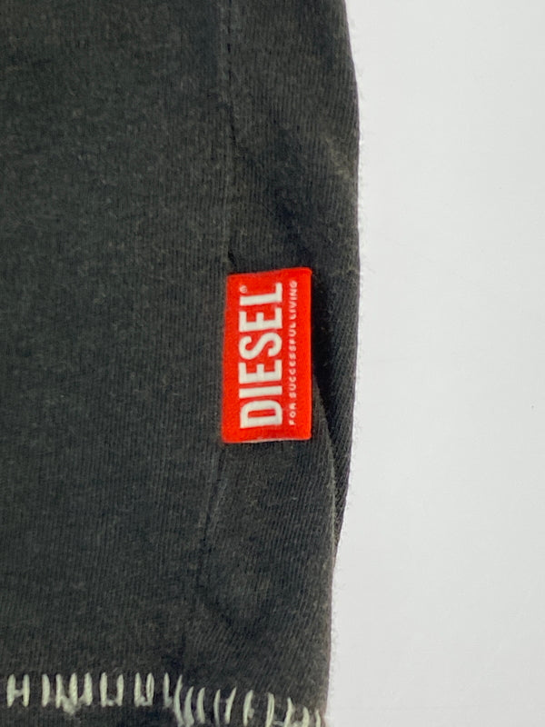 【中古品】【メンズ】 DIESEL ディーゼル T-BOX-LS-R4 長袖 Tシャツ ロングスリーブ 141-260912-hu-54-min サイズ：L カラー：ブラック（色あせ） 万代Net店