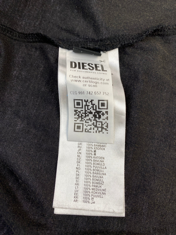 【中古品】【メンズ】 DIESEL ディーゼル T-BOX-LS-R4 長袖 Tシャツ ロングスリーブ 141-260912-hu-54-min サイズ：L カラー：ブラック（色あせ） 万代Net店