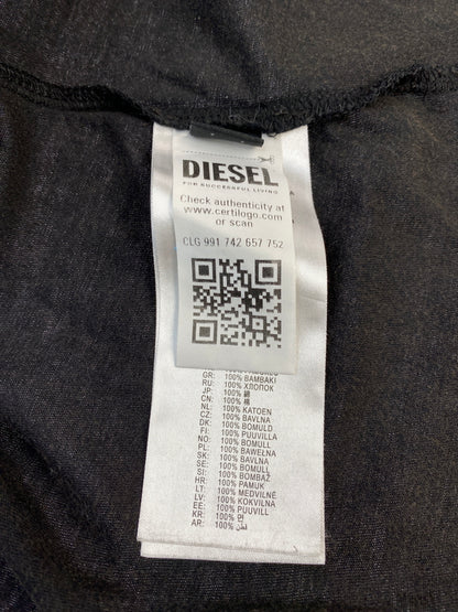 【中古品】【メンズ】 DIESEL ディーゼル T-BOX-LS-R4 長袖 Tシャツ ロングスリーブ 141-260912-hu-54-min サイズ：L カラー：ブラック（色あせ） 万代Net店
