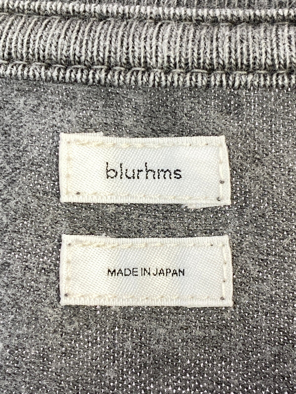 【中古品】【メンズ】 BLURHMS ブラームス DYE HOLLOW YARN PLAIN TEE BH25S030 ダイホローヤーンプレーンティー 半袖Tシャツ SSTEE 140-260910-ta-15-min サイズ：3 カラー：グレー系 万代Net店