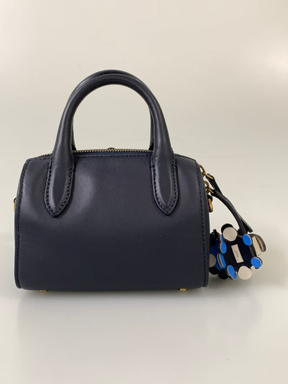 【中古品】【レディース】 ANYA HINDMARCH アニヤ・ハインドマーチ HAND BAG ハンドバッグ レディース ミニ カバン 鞄 ショルダーバッグ 188-260913-em-17-min カラー：ネイビー 万代Net店