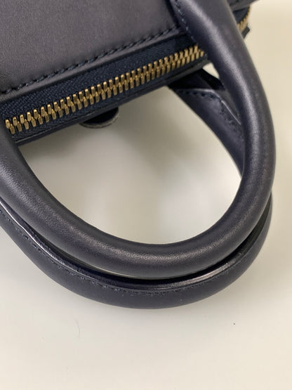 【中古品】【レディース】 ANYA HINDMARCH アニヤ・ハインドマーチ HAND BAG ハンドバッグ レディース ミニ カバン 鞄 ショルダーバッグ 188-260913-em-17-min カラー：ネイビー 万代Net店
