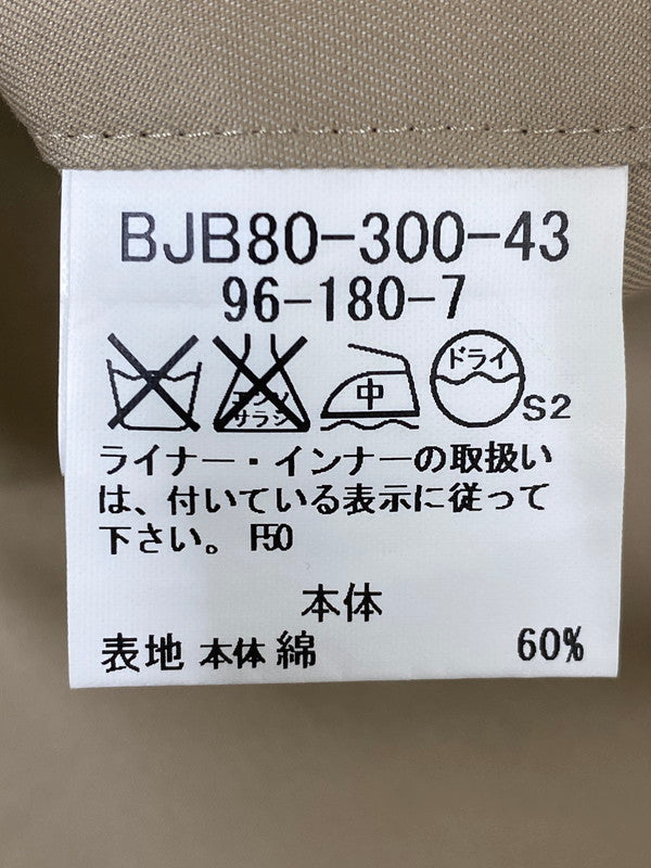 【中古品】【メンズ】 BURBERRY バーバリー LINER COAT BJB80-300-43 ライナー付きコート トレンチコート アウター 141-260910-jt-02-min サイズ：96-180-7 カラー：ベージュ 万代Net店