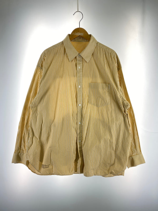 【中古品】【メンズ】 FRESH SERVICE フレッシュサービス CORPORATE UNIFORM L S SHIRT コーポレート ユニフォーム ロングスリーブ シャツ FSC253-50105B 長袖シャツ 140-260912-hu-53-min サイズ：M カラー：イエロー/ホワイト（ストライプ） 万代Net店