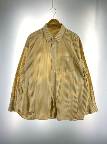 【中古品】【メンズ】 FRESH SERVICE フレッシュサービス CORPORATE UNIFORM L S SHIRT コーポレート ユニフォーム ロングスリーブ シャツ FSC253-50105B 長袖シャツ 140-260912-hu-53-min サイズ：M カラー：イエロー/ホワイト（ストライプ） 万代Net店