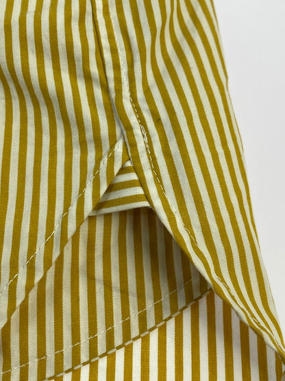 【中古品】【メンズ】 FRESH SERVICE フレッシュサービス CORPORATE UNIFORM L S SHIRT コーポレート ユニフォーム ロングスリーブ シャツ FSC253-50105B 長袖シャツ 140-260912-hu-53-min サイズ：M カラー：イエロー/ホワイト（ストライプ） 万代Net店
