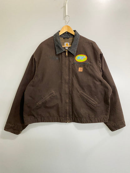 【中古品】【メンズ】 CARHARTT カーハート メキシコ製 DETROIT JACKET デトロイト ジャケット アウター 146-260910-jt-03-min サイズ：3XL カラー：ダークブラウン 万代Net店