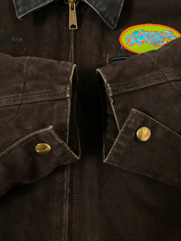 【中古品】【メンズ】 CARHARTT カーハート メキシコ製 DETROIT JACKET デトロイト ジャケット アウター 146-260910-jt-03-min サイズ：3XL カラー：ダークブラウン 万代Net店