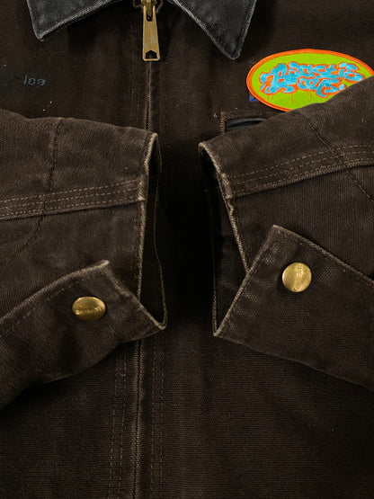 【中古品】【メンズ】 CARHARTT カーハート メキシコ製 DETROIT JACKET デトロイト ジャケット アウター 146-260910-jt-03-min サイズ：3XL カラー：ダークブラウン 万代Net店