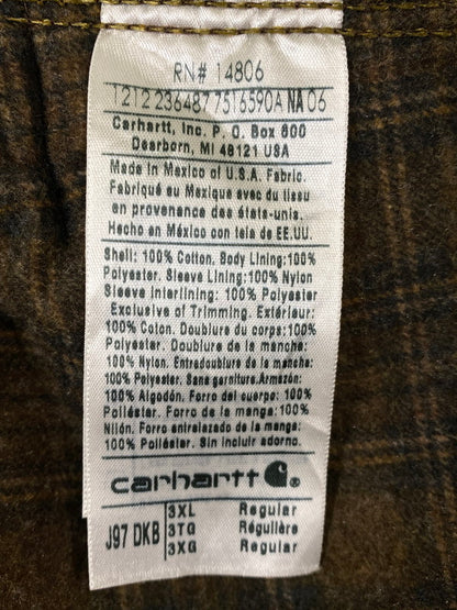 【中古品】【メンズ】 CARHARTT カーハート メキシコ製 DETROIT JACKET デトロイト ジャケット アウター 146-260910-jt-03-min サイズ：3XL カラー：ダークブラウン 万代Net店