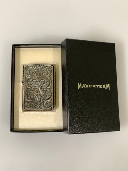 【中古品】【メンズ】 ZIPPO ジッポ MAVERTEAM アーマー 5面彫刻 マーベチーム Armor オイル ライター 206-260913-em-11-min カラー：シルバー 万代Net店