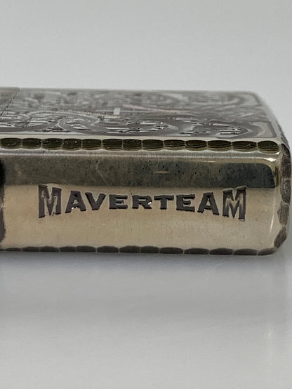 【中古品】【メンズ】 ZIPPO ジッポ MAVERTEAM アーマー 5面彫刻 マーベチーム Armor オイル ライター 206-260913-em-11-min カラー：シルバー 万代Net店