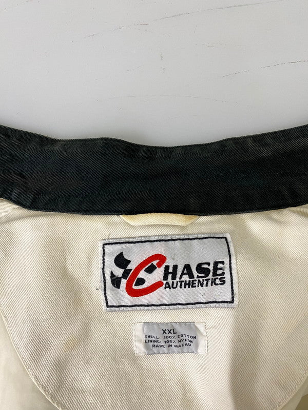 【中古品】【メンズ】 CHASE AUTHENTICS チェイス オーセンティック 00S INTERSTATE BATTERIES RACING JACKET インターステート バッテリーズ レーシング ジャケット アウター 146-260910-hu-12-min サイズ：XXL カラー：ホワイト/グリーン/ブラック 万代Net店