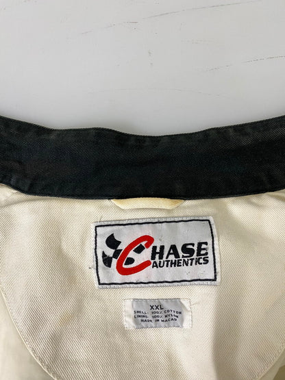 【中古品】【メンズ】 CHASE AUTHENTICS チェイス オーセンティック 00S INTERSTATE BATTERIES RACING JACKET インターステート バッテリーズ レーシング ジャケット アウター 146-260910-hu-12-min サイズ：XXL カラー：ホワイト/グリーン/ブラック 万代Net店