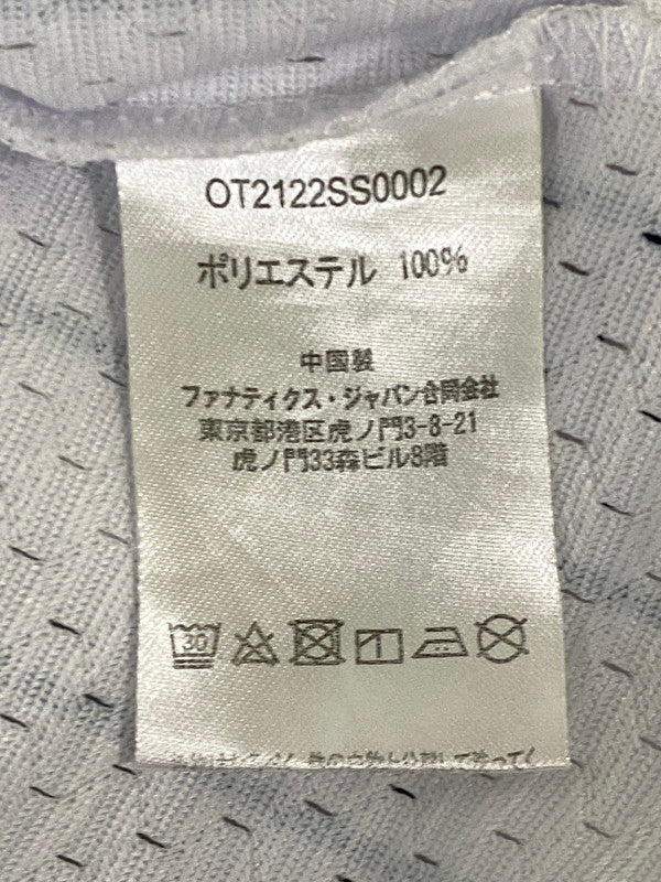 【中古品】【メンズ】 KEBOZ × MAJESTIC ケボズ マジェスティック SS BASEBALL SHIRT ショートスリーブ ベースボール シャツ OT2122SS0002 半袖 スポーツウェア 142-260910-hu-10-min サイズ：L カラー：ホワイト/ネイビー 万代Net店
