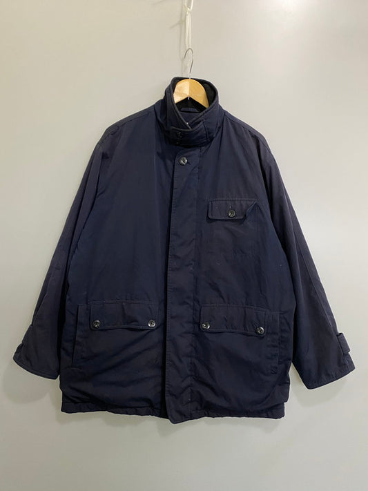 【中古品】【メンズ】 L.L.BEAN エルエルビーン 90S ポリエステルシェルハーフコート 90年代 ヴィンテージ アウター 146-260910-hu-02-min サイズ：L カラー：ネイビー 万代Net店
