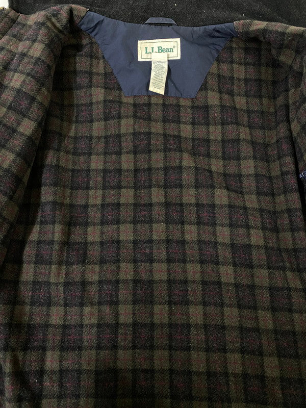 【中古品】【メンズ】 L.L.BEAN エルエルビーン 90S ポリエステルシェルハーフコート 90年代 ヴィンテージ アウター 146-260910-hu-02-min サイズ：L カラー：ネイビー 万代Net店