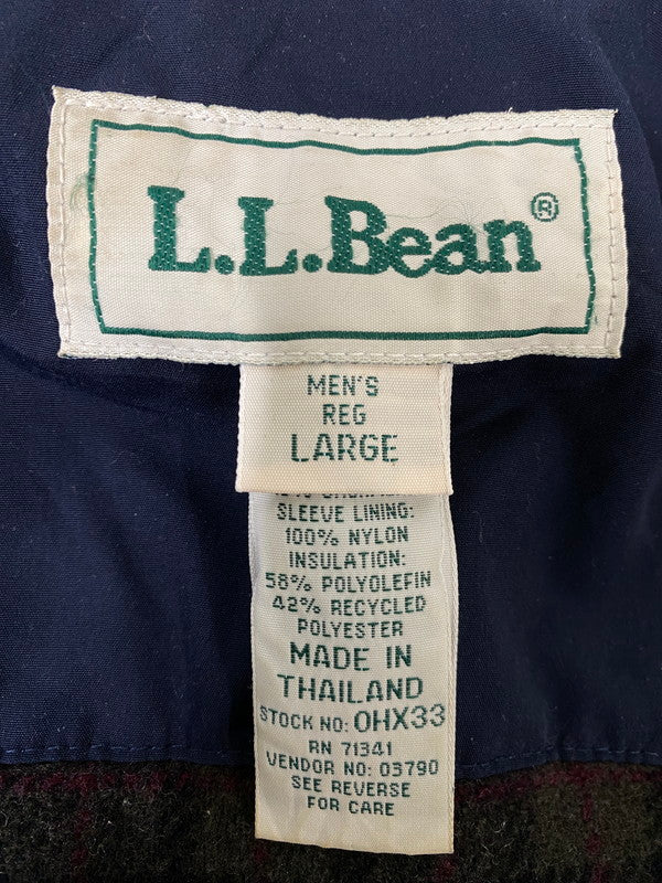 【中古品】【メンズ】 L.L.BEAN エルエルビーン 90S ポリエステルシェルハーフコート 90年代 ヴィンテージ アウター 146-260910-hu-02-min サイズ：L カラー：ネイビー 万代Net店