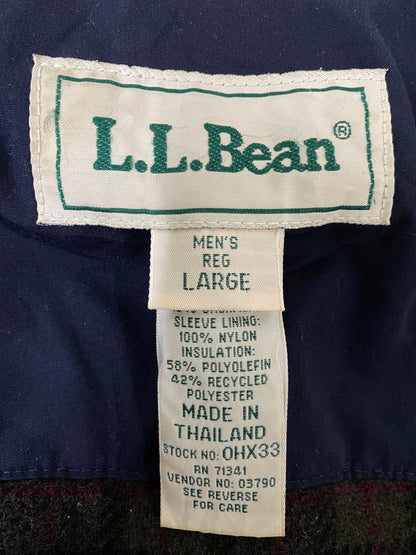 【中古品】【メンズ】 L.L.BEAN エルエルビーン 90S ポリエステルシェルハーフコート 90年代 ヴィンテージ アウター 146-260910-hu-02-min サイズ：L カラー：ネイビー 万代Net店