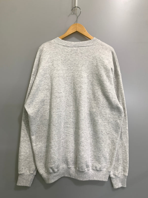 【中古品】【メンズ】 LEE リー 90S MELTON LS SWEAT SHIRT 90年代 メルトン ロング スリーブ スウェット シャツ トレーナー トップス 146-260922-hu-49-min サイズ：XL カラー：ライトグレー 万代Net店