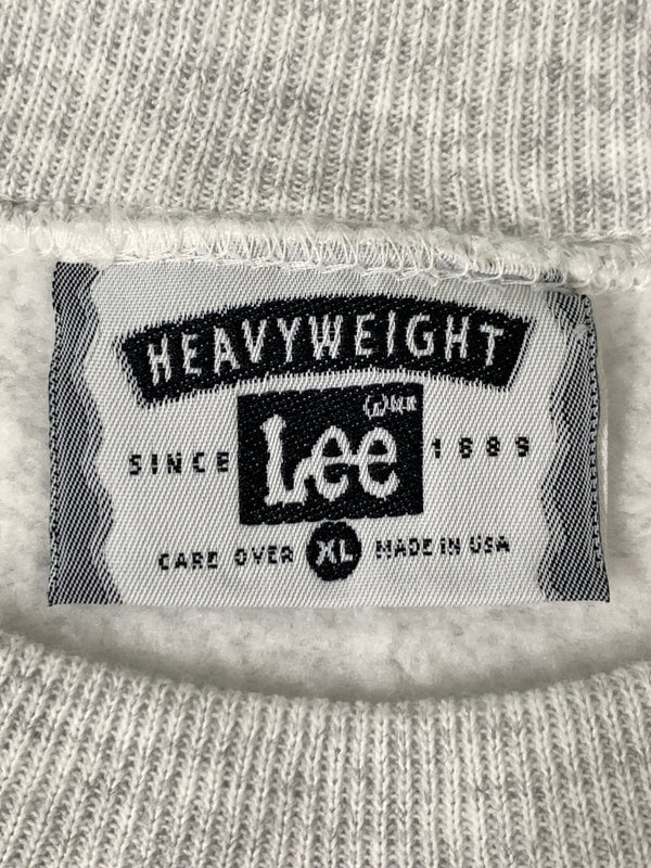 【中古品】【メンズ】 LEE リー 90S MELTON LS SWEAT SHIRT 90年代 メルトン ロング スリーブ スウェット シャツ トレーナー トップス 146-260922-hu-49-min サイズ：XL カラー：ライトグレー 万代Net店