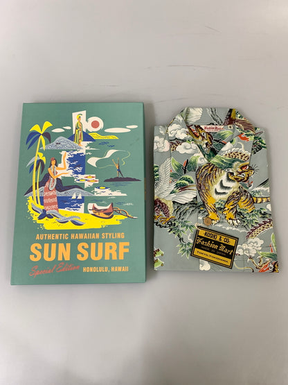 【中古品】【メンズ】 SUN SURF サンサーフ SPECIAL EDITION EAGLE, TIGER, DRAGON SS39743 スペシャルエディション メンズ 半袖シャツ アロハシャツハワイアンシャツ 145-260913-em-18-min サイズ：M カラー：マルチカラー 万代Net店