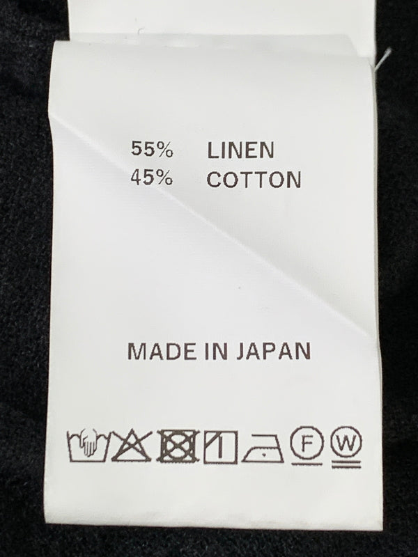【中古品】【メンズ】 SCHURAY シュウレイ LINEN COTTON OPEN COLLAR SHIRT リネン コットン オープン カラー シャツ SR-SH026 長袖 シャツ 140-260922-hu-47-min サイズ：1 カラー：ブラック 万代Net店