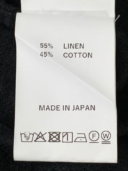 【中古品】【メンズ】 SCHURAY シュウレイ LINEN COTTON OPEN COLLAR SHIRT リネン コットン オープン カラー シャツ SR-SH026 長袖 シャツ 140-260922-hu-47-min サイズ：1 カラー：ブラック 万代Net店