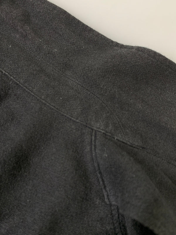 【中古品】【メンズ】 SCHURAY シュウレイ LINEN COTTON OPEN COLLAR SHIRT リネン コットン オープン カラー シャツ SR-SH026 長袖 シャツ 140-260922-hu-47-min サイズ：1 カラー：ブラック 万代Net店