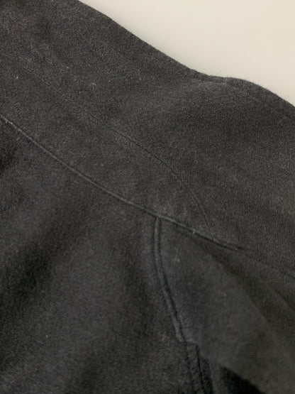 【中古品】【メンズ】 SCHURAY シュウレイ LINEN COTTON OPEN COLLAR SHIRT リネン コットン オープン カラー シャツ SR-SH026 長袖 シャツ 140-260922-hu-47-min サイズ：1 カラー：ブラック 万代Net店