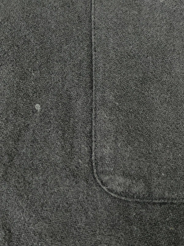 【中古品】【メンズ】 SCHURAY シュウレイ LINEN COTTON OPEN COLLAR SHIRT リネン コットン オープン カラー シャツ SR-SH026 長袖 シャツ 140-260922-hu-47-min サイズ：1 カラー：ブラック 万代Net店