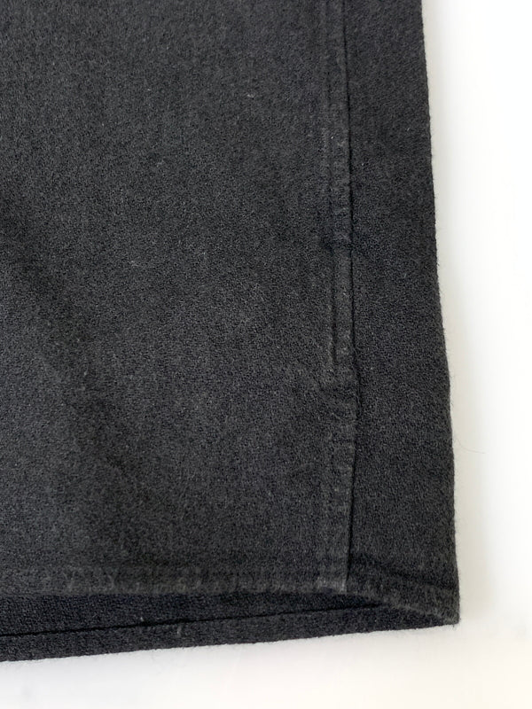【中古品】【メンズ】 SCHURAY シュウレイ LINEN COTTON OPEN COLLAR SHIRT リネン コットン オープン カラー シャツ SR-SH026 長袖 シャツ 140-260922-hu-47-min サイズ：1 カラー：ブラック 万代Net店
