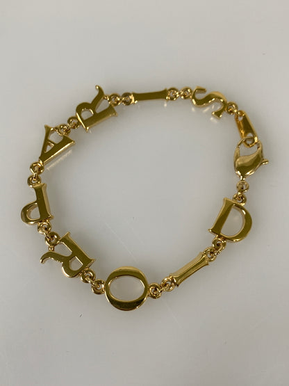 【中古品】【レディース】 CHRISTIAN DIOR クリスチャンディオール DIOR PARIS ブレスレット ディオール パリ ヴィンテージ アクサセリー ジュエリー ロゴ 182-260913-em-12-min カラー：ゴールド 万代Net店