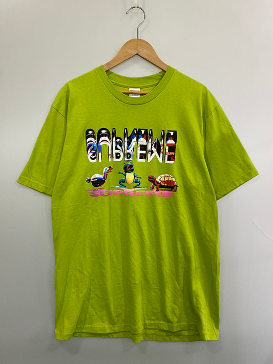 【中古品】【メンズ】 SUPREME シュプリーム 17AW FRIENDS TEE フレンズ ティー 半袖 ショートスリーブ 149-260916-hu-64-min サイズ：L カラー：ライトグリーン系 万代Net店