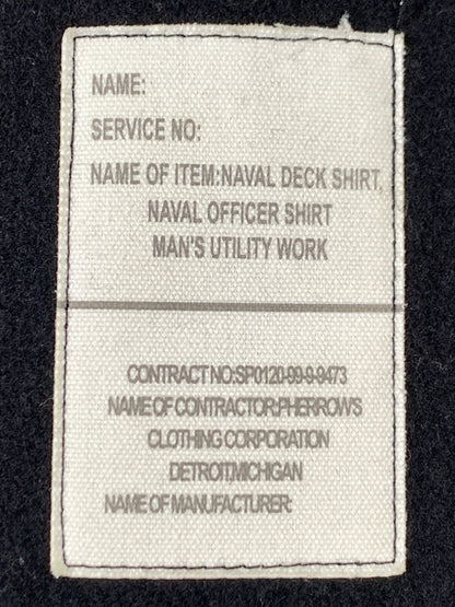 【中古品】【メンズ】 PHERROW’S フェローズ CPO SHIRT JACKET シャツ ジャケット アウター 145-260922-hu-40-min サイズ：36R カラー：ブラック 万代Net店