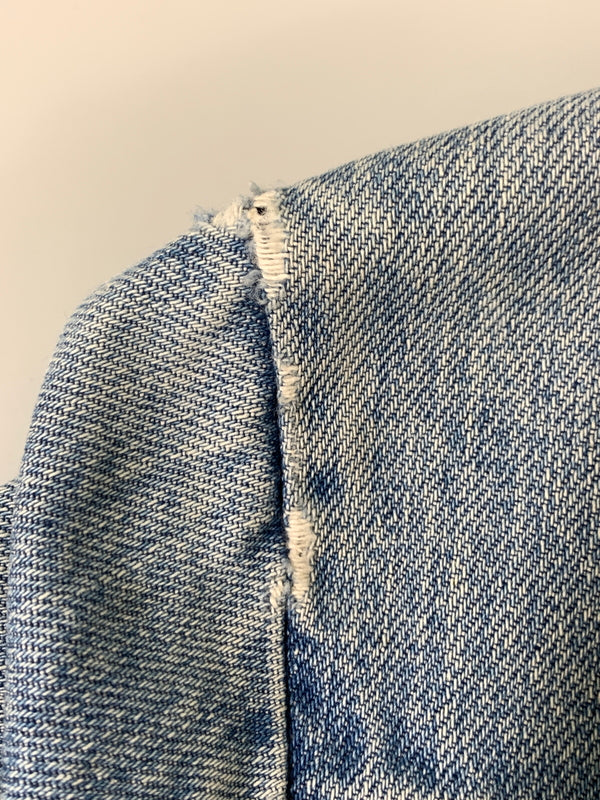 【中古品】【メンズ】 LEVI'S リーバイス 750刻印 オレンジタブ スモールE ボア デニムジャケット アウターGジャン 146-260922-hu-43-min サイズ：表記消えのため不明 カラー：ライトインディゴ 万代Net店