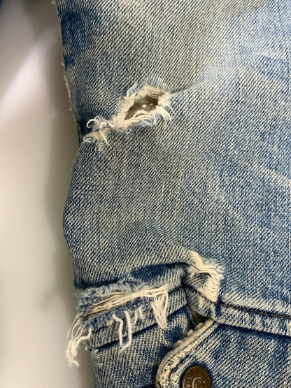 【中古品】【メンズ】 LEVI'S リーバイス 750刻印 オレンジタブ スモールE ボア デニムジャケット アウターGジャン 146-260922-hu-43-min サイズ：表記消えのため不明 カラー：ライトインディゴ 万代Net店