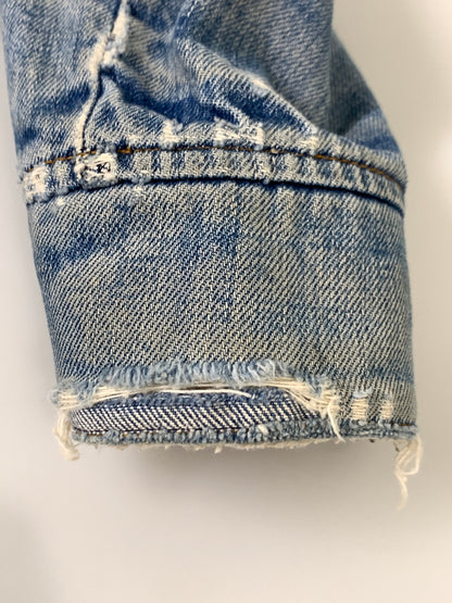 【中古品】【メンズ】 LEVI'S リーバイス 750刻印 オレンジタブ スモールE ボア デニムジャケット アウターGジャン 146-260922-hu-43-min サイズ：表記消えのため不明 カラー：ライトインディゴ 万代Net店