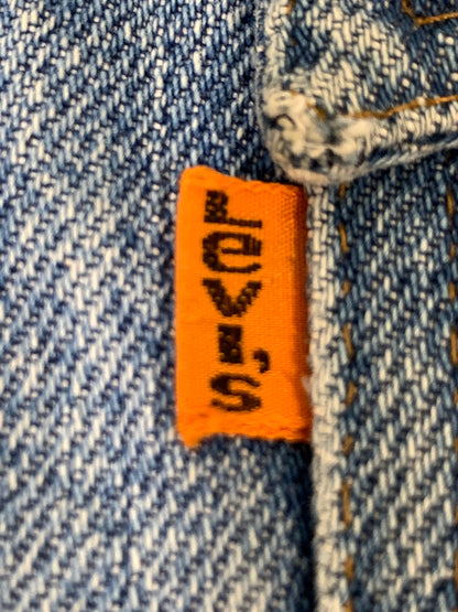 【中古品】【メンズ】 LEVI'S リーバイス 750刻印 オレンジタブ スモールE ボア デニムジャケット アウターGジャン 146-260922-hu-43-min サイズ：表記消えのため不明 カラー：ライトインディゴ 万代Net店