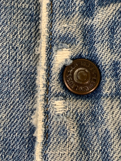 【中古品】【メンズ】 LEVI'S リーバイス 750刻印 オレンジタブ スモールE ボア デニムジャケット アウターGジャン 146-260922-hu-43-min サイズ：表記消えのため不明 カラー：ライトインディゴ 万代Net店