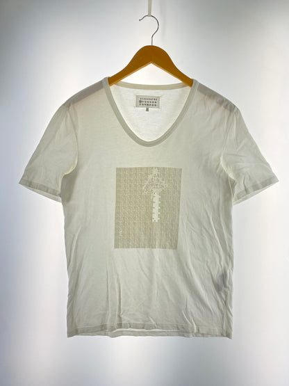【中古品】【メンズ】 MAISON MARGIELA メゾン マルジェラ WHITE PUZZLE TEE ホワイト パズル Ｔシャツ トップス 141-260915-jt-21-min サイズ：44 カラー：ホワイト 万代Net店