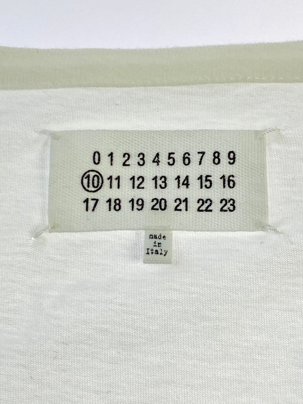【中古品】【メンズ】 MAISON MARGIELA メゾン マルジェラ WHITE PUZZLE TEE ホワイト パズル Ｔシャツ トップス 141-260915-jt-21-min サイズ：44 カラー：ホワイト 万代Net店
