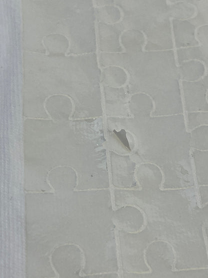 【中古品】【メンズ】 MAISON MARGIELA メゾン マルジェラ WHITE PUZZLE TEE ホワイト パズル Ｔシャツ トップス 141-260915-jt-21-min サイズ：44 カラー：ホワイト 万代Net店