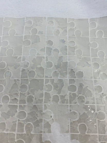 【中古品】【メンズ】 MAISON MARGIELA メゾン マルジェラ WHITE PUZZLE TEE ホワイト パズル Ｔシャツ トップス 141-260915-jt-21-min サイズ：44 カラー：ホワイト 万代Net店