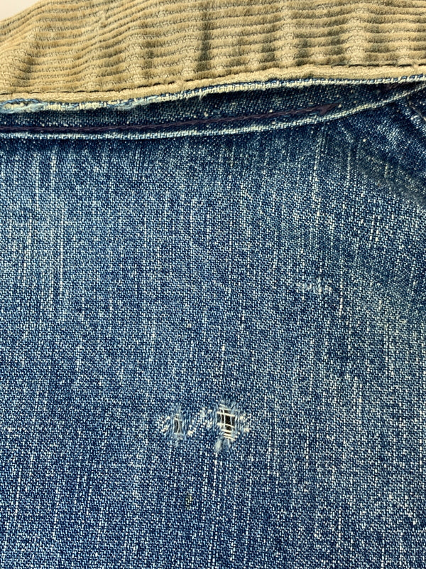 【現状渡し品】【メンズ】 VINTAGE 60S BLANKET LINING DENIM COVERALL ブランケット ライニング デニム カバーオール アウター 146-260915-jt-09-min サイズ：サイズ不明 下記参照 カラー：ライトインディゴ 万代Net店